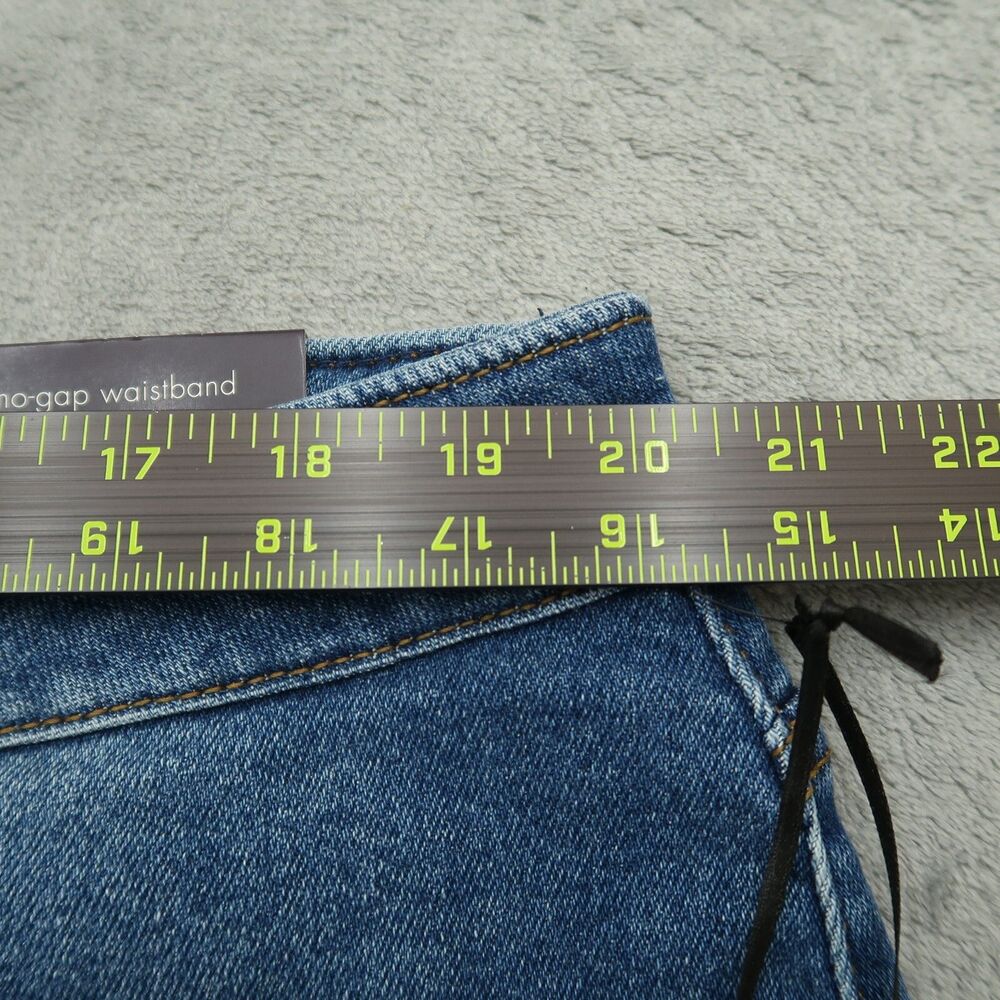 AVA VIV Denim Shorts Womens Size 20W Blue Mid-Rise Button Fly Stretch 4"-Inseam - Picture 2 of 13